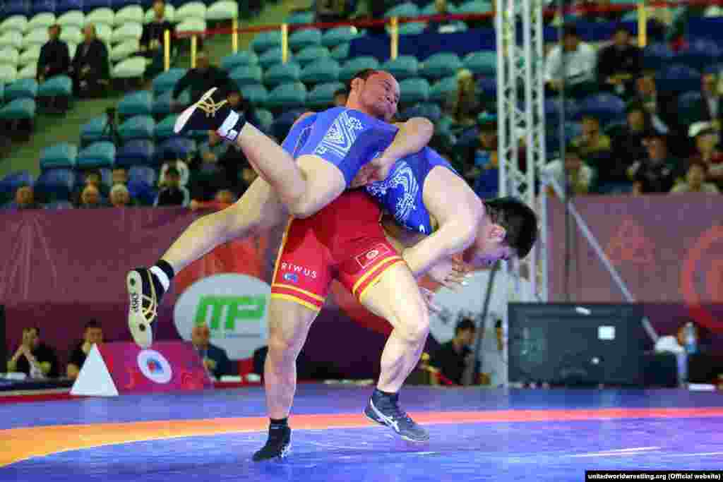 Грек-рим күрөшүнөн 85 килограммга чейинки салмакта Жанарбек Кенжеев&nbsp;индиялык, жапониялык балбандарды&nbsp;жеңип, финалга чыгып, Олимп оюндарына жолдомо алды. Алтын байге үчүн күрөштө кытай балбаны Фей Пенг менен күрөшүп 8:2 эсебинде жеңилди. Мелдештин эрежеси боюнча олимпиадага лицензия финалга чыккан спортчуларга берилет.