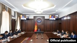 Улукбек Марипов баштаган Министрлер кабинетинин отуруму.