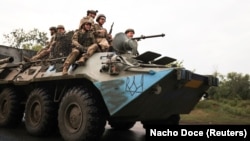 یک تانک نیروهای اوکراین