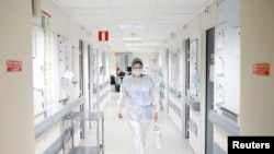 Unitatea de Terapie Intensivă dintr-un spital din Le Mans, Franța, 18 ianuarie 2021