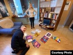 Адам Глобус з дачкой Ядвігай Адамчык, архіўнае фота