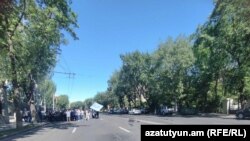 Անհետ կորածների հարազատներn ակցիա են իրականացնում Բաղրամյան պողոտայում, 19-ը հունիսի, 2025թ.