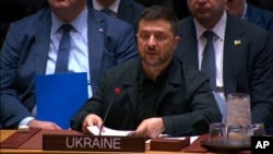 უკრაინის პრეზიდენტი ვოლოდიმირ ზელენსკი 23 სექტემბერს სიტყვით გამოვიდა გაეროს უშიშროების საბჭოს სხდომაზე