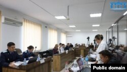 16 жастағы Шерзат Полаттың өліміне қатысты сот процесі. Талдықорған, 29 мамыр 2025 жыл. Жоғарғы соттың телеграм-парақшасынан алынған. 