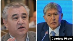 Kyrgyz opposition leader Omurbek Tekebaev (left) and President Almazbek Atambaev had enjoyed cordial relations until last summer. (file photo)