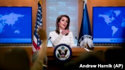 Пресс-секретарь Госдепартамента США Морган Ортагус (архив)