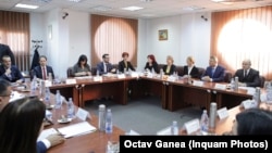 Plenul CSM în prezența președintelui Klaus Iohannis.
