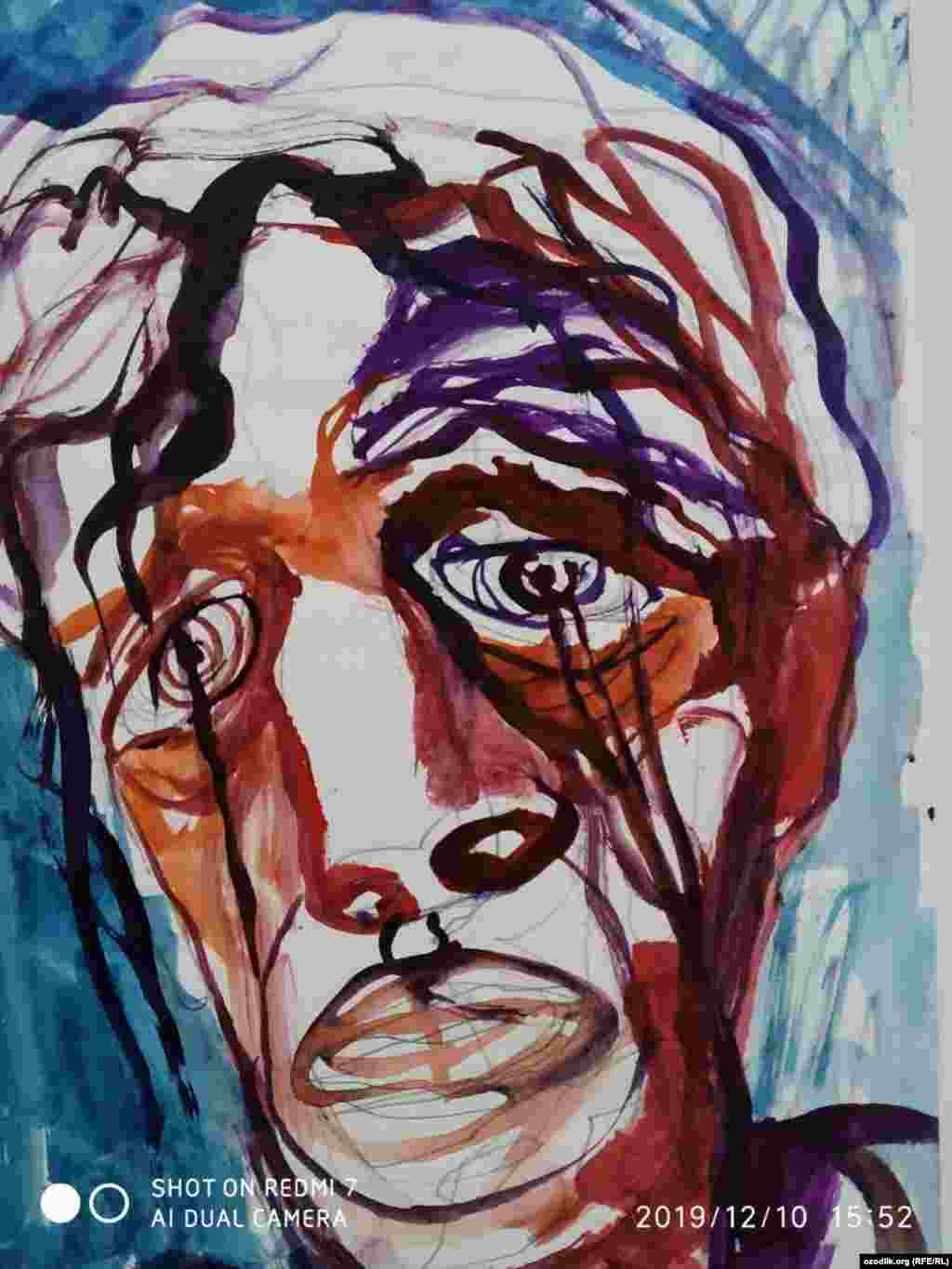 "Мамлакатим ва одамлар манзаралари" туркуми. Рассом Абдулла Холмирзаев