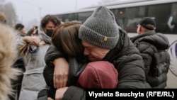 Уладзь Лабковіч з сям'ёй