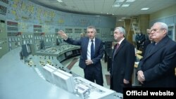 Президент Армении Серж Саргсян посешает Мецаморскую АЭС, 23 января 2016 г.