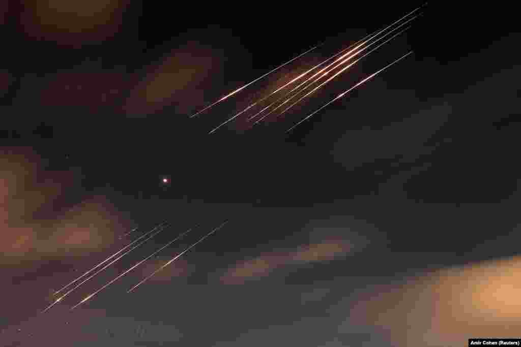 Izraelske odbrambene snage presreću rakete ispaljene iz Irana u Aškelonu, 18. juna.