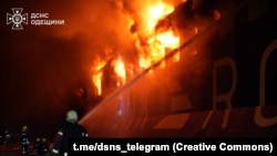 Наступствы расейскага ўдару па портавай інфраструктуры Адэскай вобласьці ў ноч на 13 сьнежня 2025 году