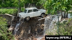 Koreiz suv basuvından soñ, 2021 senesi iyünniñ 21-i (nümüneviy resim)