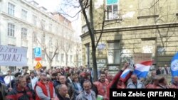 Prosvjedi radnika DIOKI-ja, Zagreb, ožujak 2012.