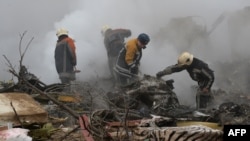 На месте авиакатастрофы. 