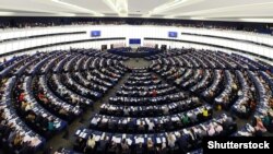 France - Plenary hall of European parliament in Strasbourg, April 16, 2013