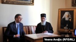 Aleksandar Vučić i patrijarh Irinej