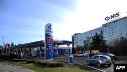 Një pikë karburanti e NIS-it në Beograd, janar 2025.