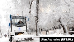 В Бишкеке после снегопада. 27 декабря