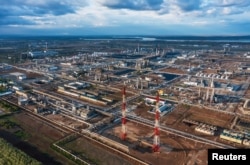 Rafinărie Lukoil la Volgograd, într-o fotografie de arhivă.