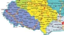 Мапа Закарпатської області