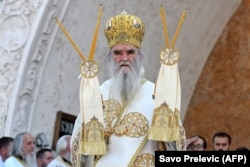 Mitropoliti i Malit të Zi dhe Litoral Amfilohije Radoviq, 15 qershor 2019.