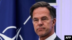 Premierul olandez Mark Rutte participă la o conferință de presă la Haga, Țările de Jos, 27 iunie 2023.