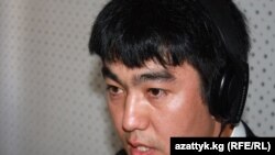 Жапонияда окуган кыргыз докторанты Сейтек Качкынбаев "Азаттыктын" Бишкек студиясында. 2010-жылдын 31-августу.