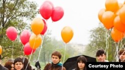 Акция в защиту прав ЛГБТ в России. 