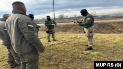 Fotografija koju je objavio MUP RS-a uz saopštenje o zajedničkoj vježbi mađarskih i policajaca iz RS-a, 26. februara 2025.
