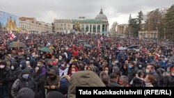 ნამახვანჰესის საწინააღმდეგო აქცია ქუთაისში