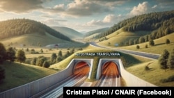 Tunelul Meseș (2,89 km) va fi cel mai lung tunel de autostradă din România (ilustrație).