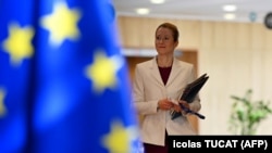 Visoka predstavnica za vanjske poslove i sigurnosnu politiku EU-a Kaja Kallas u Bruxellesu, Belgija, 19. ožujka 2025.