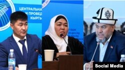 Шайлообек Атазов, Гүлсара Каримова, Жалолидин Нурбаев. 

