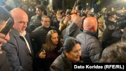 Пардаменттин алдындагы митинг. Тбилиси, Грузия. 28-ноябрь, 2024-жыл.