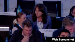 მაია ბითაძე სიტყვით გამოსვლისას