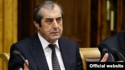 Mahmadsaid Ubaidulloev, the current chairman of Tajikistan's upper house of parliament. (file photo)