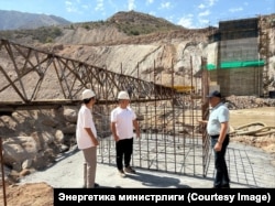 Камбар-Ата-1 ГЭСинин курулушуна даярдык иштери.