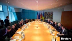 Переговоры делегаций Украины и США Берлин, Германия, 14 декабря 2025 года.