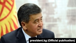Kyrgyz President Sooronbay Jeenbekov (file photo)