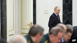 Ruski predsjednik Vladimir Putin na sastanku o predstojećim pregovorima između Rusije i Ukrajine u Moskvi, 14. maja 2025.