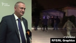 Голова Національної поліції Сергій Князєв та скріншот із відео нападу на знімальну групу програми «Схеми»