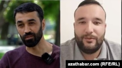 Alişer Sahatow (çepde) we Abdulla Orusow