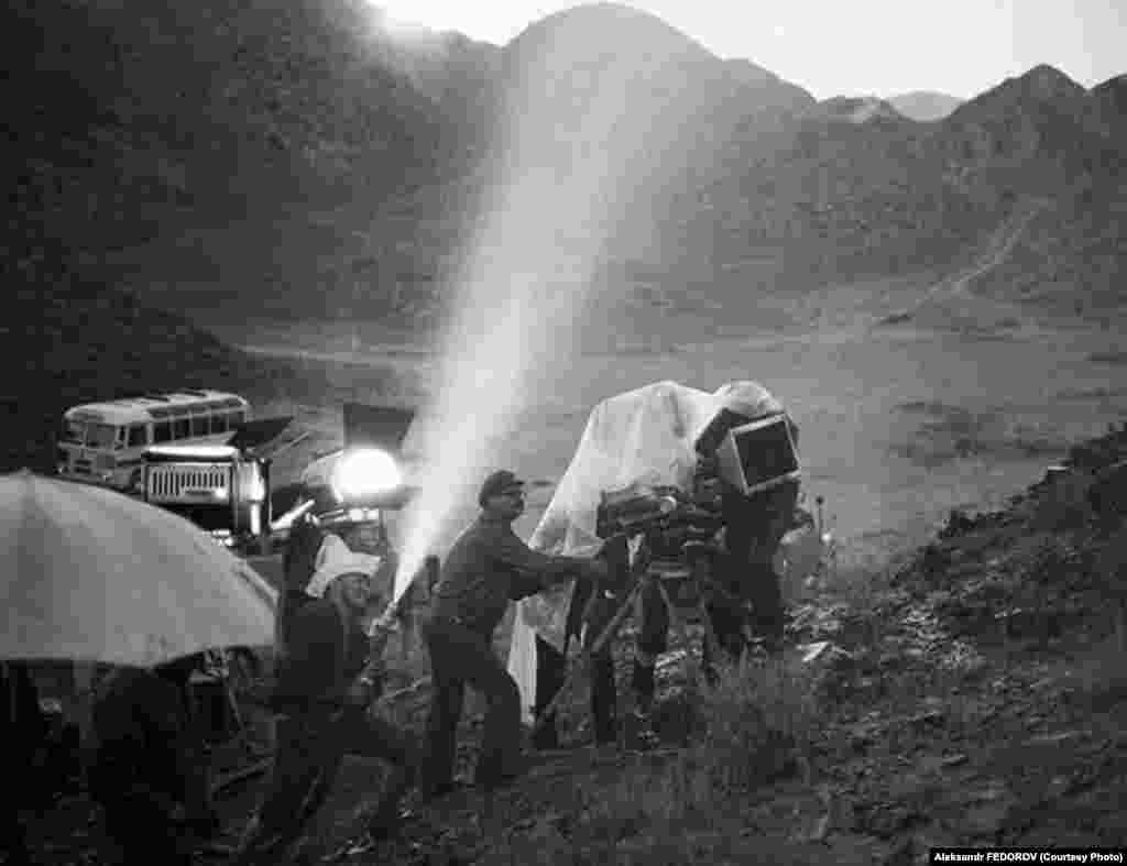 "Каныбек" көркөм тасмасын тартуу учуру.