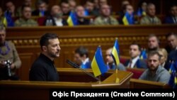 Зеленский  парламентте "жеңиш планын" сунуш кылды. Киев, 16-октябрь 2024-жыл