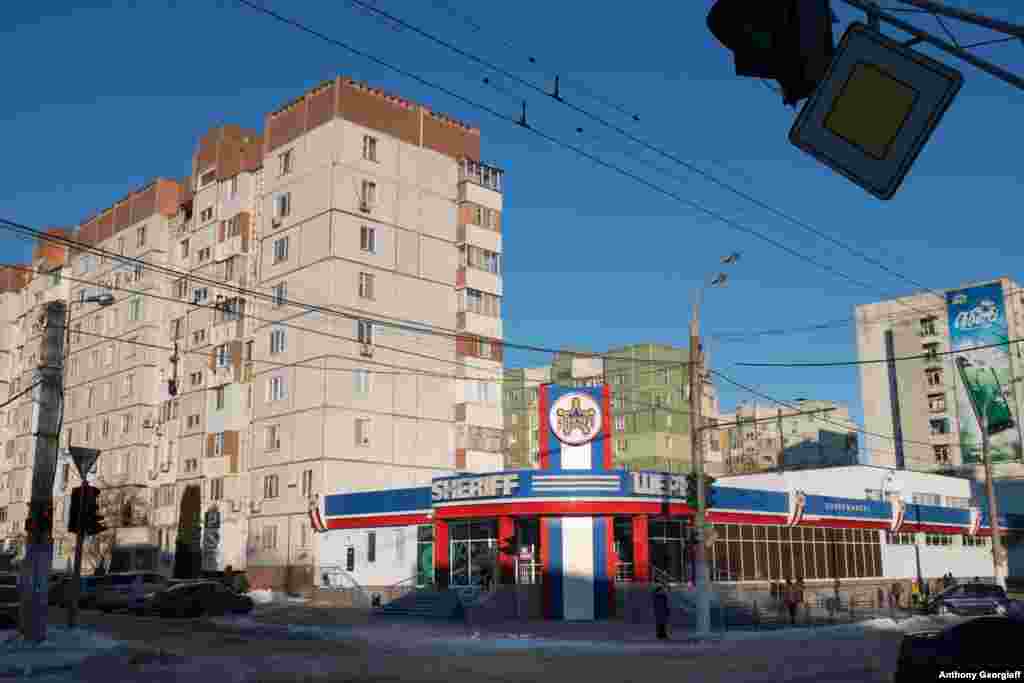 Trandniestrian company Sheriff controls everything from supermarkets and gas stations to the local stadium and soccer team. It was set up by former KGB operatives in the 1990s. Many locals believe it is controlled by Igor Smirnov, the leader of Transdniester from 1991 to 2011.