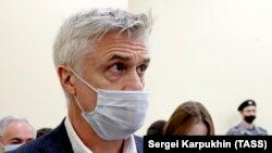 Michael Calvey attends a court hearing in Moscow on October 6.