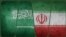 Saudi Arabia and Islamic Republic of Iran combo flags. 