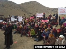 Митинг в Кадамжайском районе. 2 февраля 2018 года.
