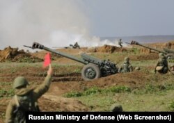 Учения ВС РФ на мысе Опук. Крым, архивное фото